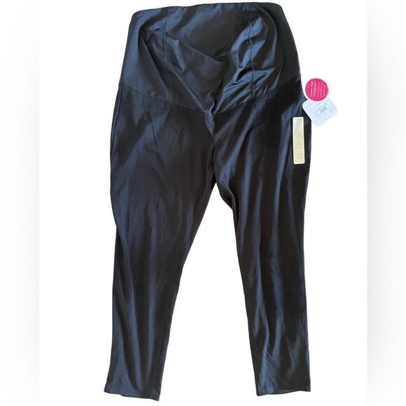 Isabel by isabel&Ingrid black over the belly maternity skinny ankle pants sz 14 - Picture 1 of 8